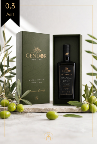 Hediyelik Kalamata Erken (İLK) Hasat Natürel Sızma Zeytinyağı 750 ml - Özel tasarım hediye kutusuyla birlikte