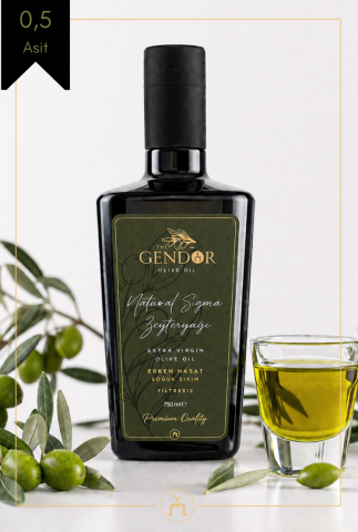 Hediyelik Natürel Sızma Filtresiz Zeytinyağı 750 ml - Özel tasarım hediye kutusuyla birlikte